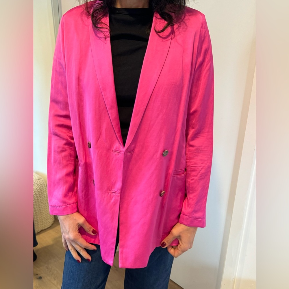 Beautiful Scotch & Soda, Satin, pink, blazer. Worn once. Size L